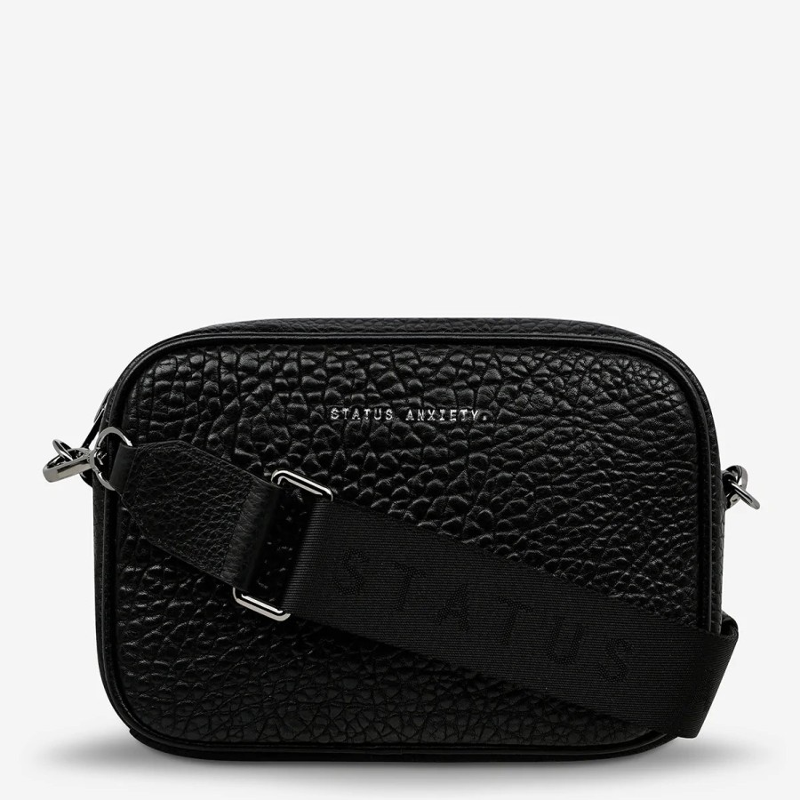 Accessories Status Anxiety | Status Anxiety Plunder With Webbed Strap Black Bubble