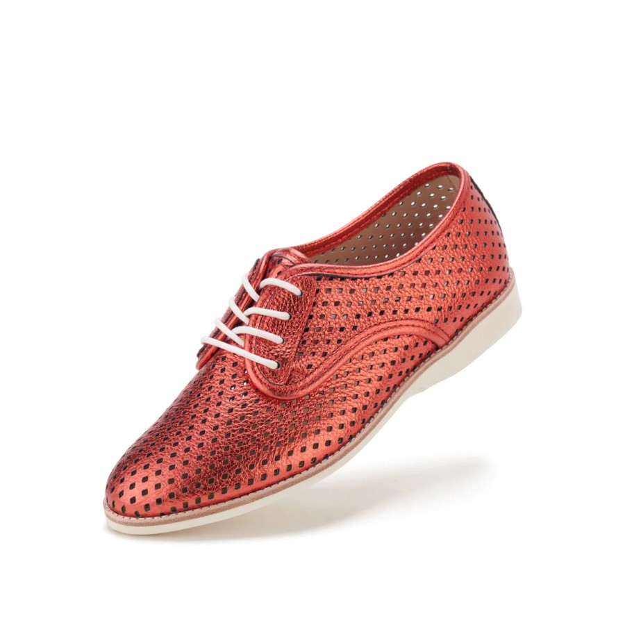 Shoes Rollie | Rollie Derby Red Metallic