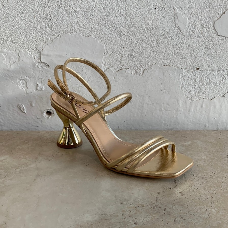 Shoes Brazilio | Brazilio 4900007 Light Gold