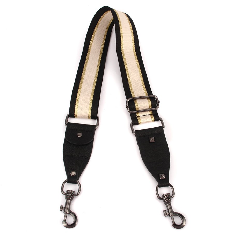 Accessories Hi Ho & Co | Hi Ho & Co Bag Strap Beige Gold Black