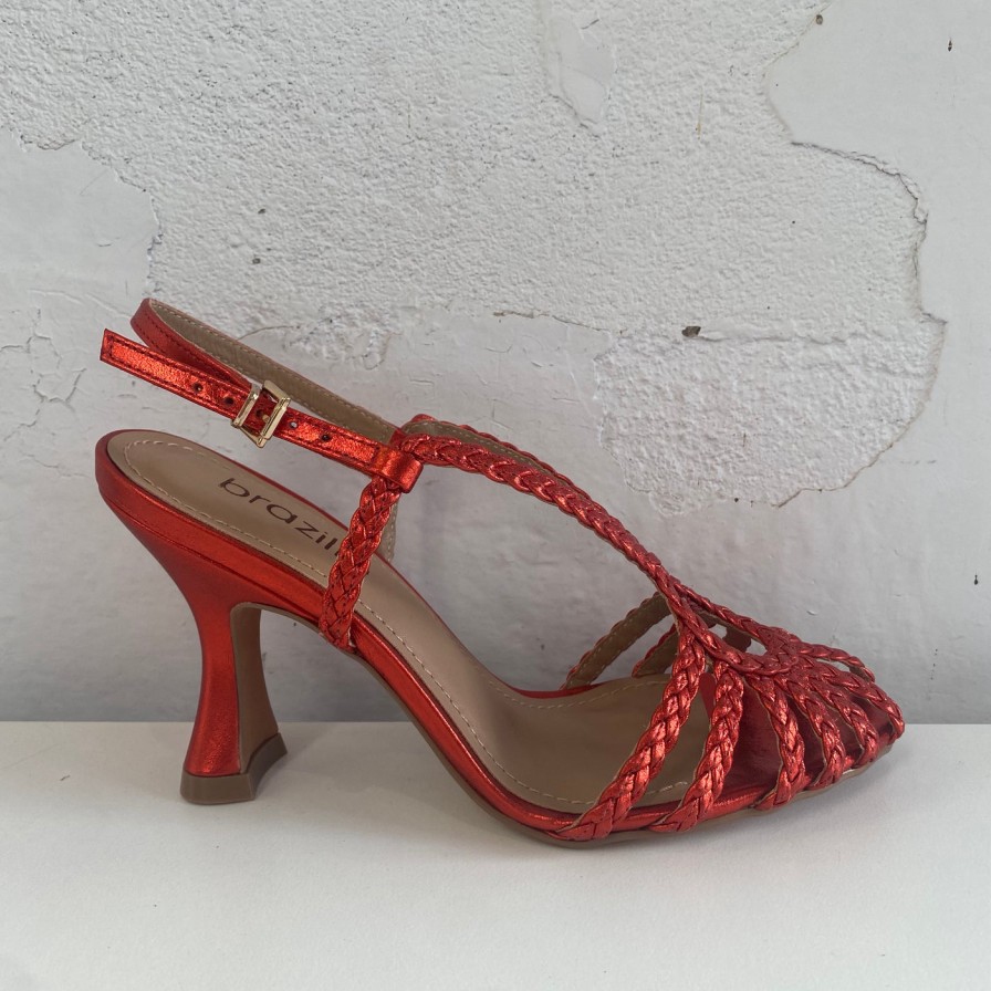 Shoes Brazilio | Brazilio 4870008 Red Metallic