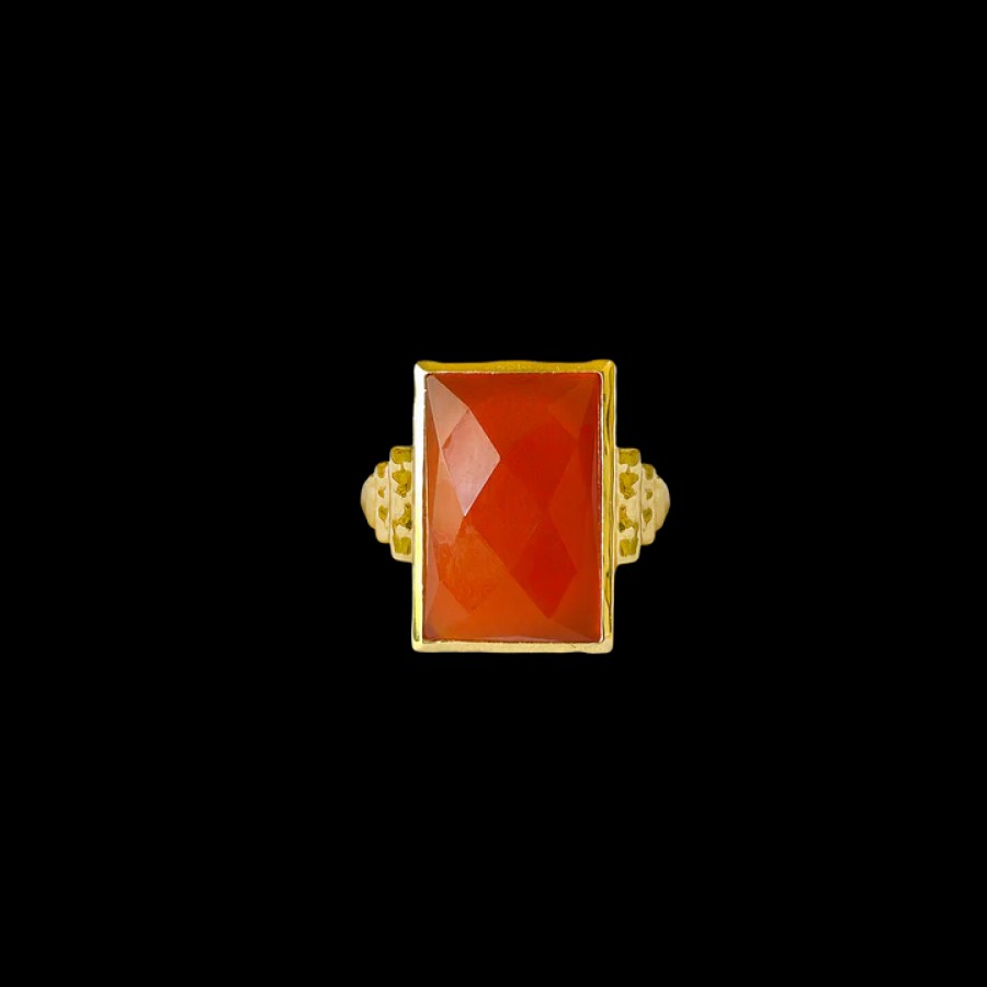 Jewellery Mountain & Moon | Mountain & Moon Renata Ring Red Onyx