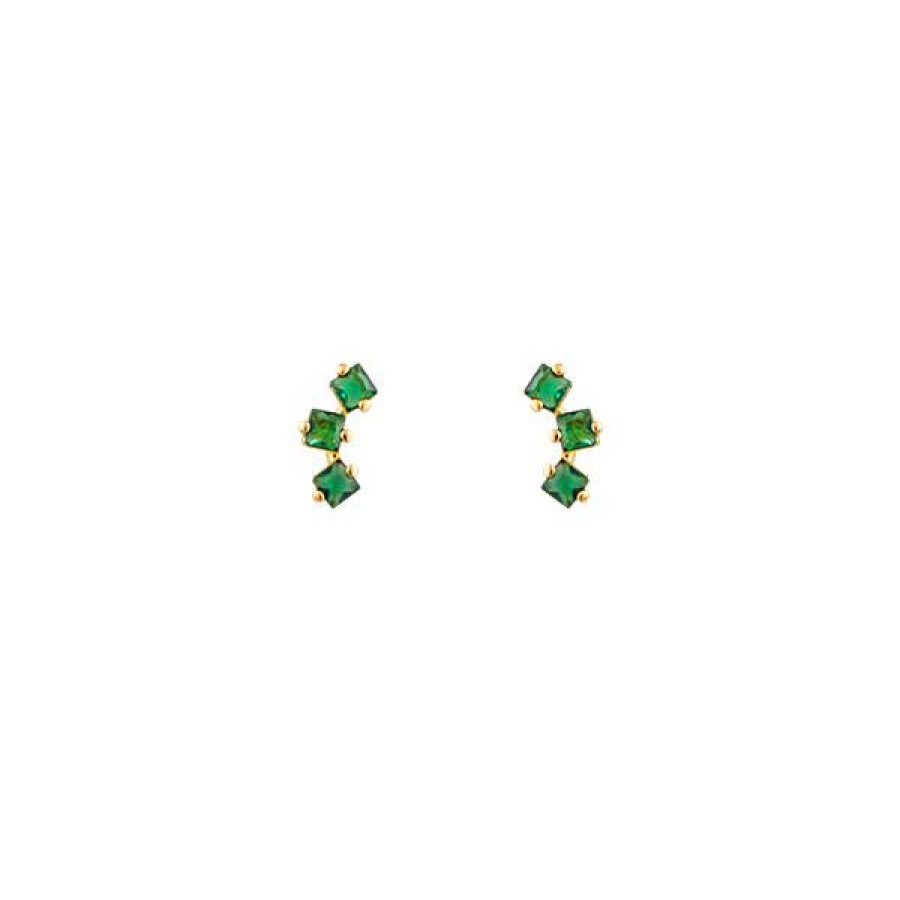 Jewellery Zahar | Zahar Clara Earrings Green