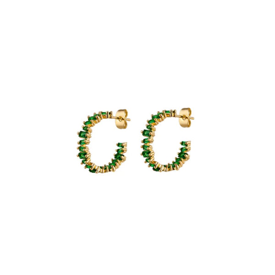 Jewellery Zahar | Zahar Philippa Earrings Green