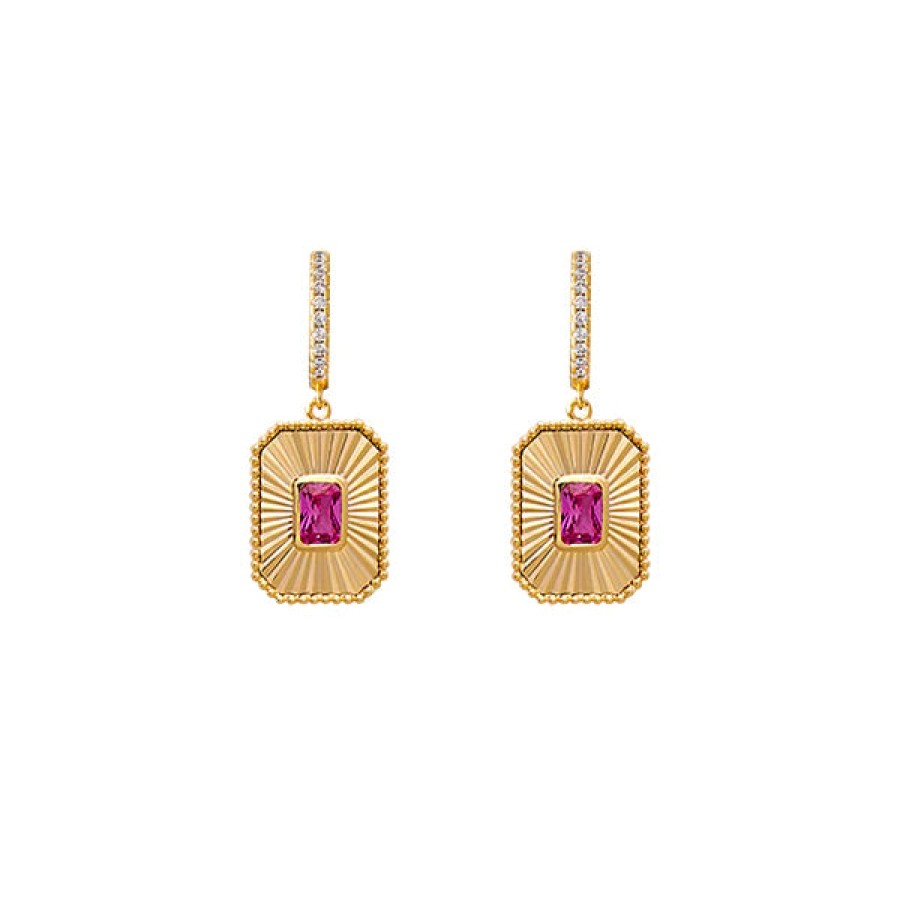 Jewellery Zahar | Zahar Shelley Earrings Pink