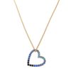 Jewellery Fairley | Fairley Blue Ombre Heart Necklace