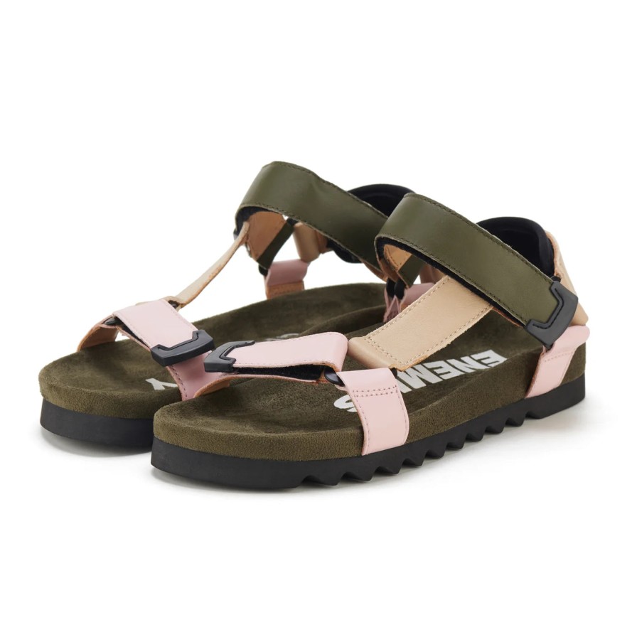 Shoes Rollie | Rollie Tooth Wedge Sandal Blush Camo