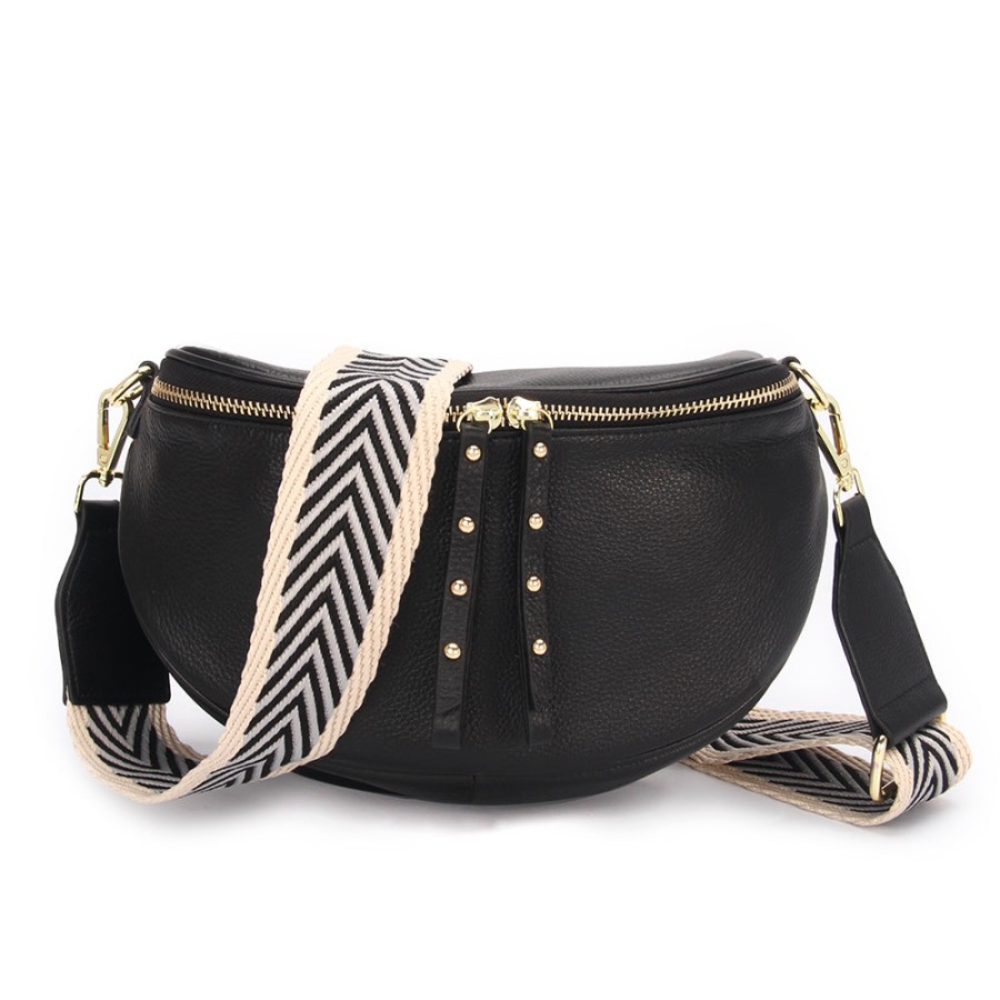 Accessories Hi Ho & Co | Hi Ho & Co New Rocker Bag Black/Gold