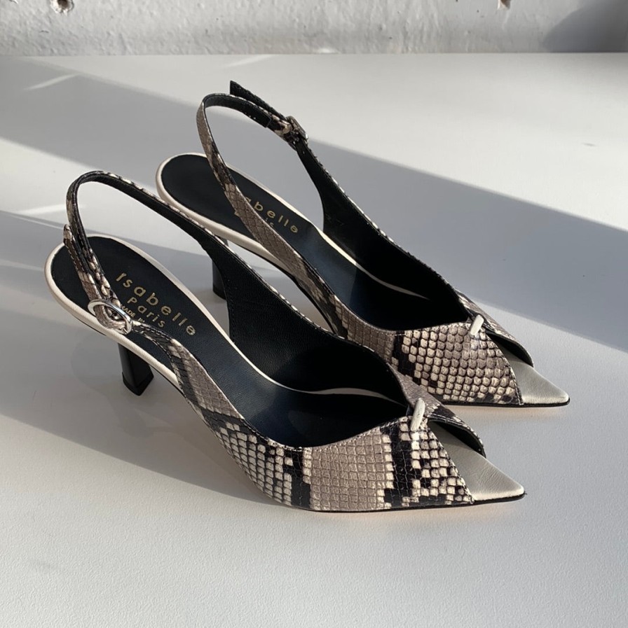 Shoes Isabelle Paris | Isabelle Paris Is107 Black/White Snake