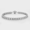 Jewellery Luv AJ | Luv Aj Bezel Emerald Ballier Bracelet Silver Clear