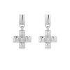 Jewellery Luv AJ | Luv Aj Molten Cross Pendant Earrings Silver