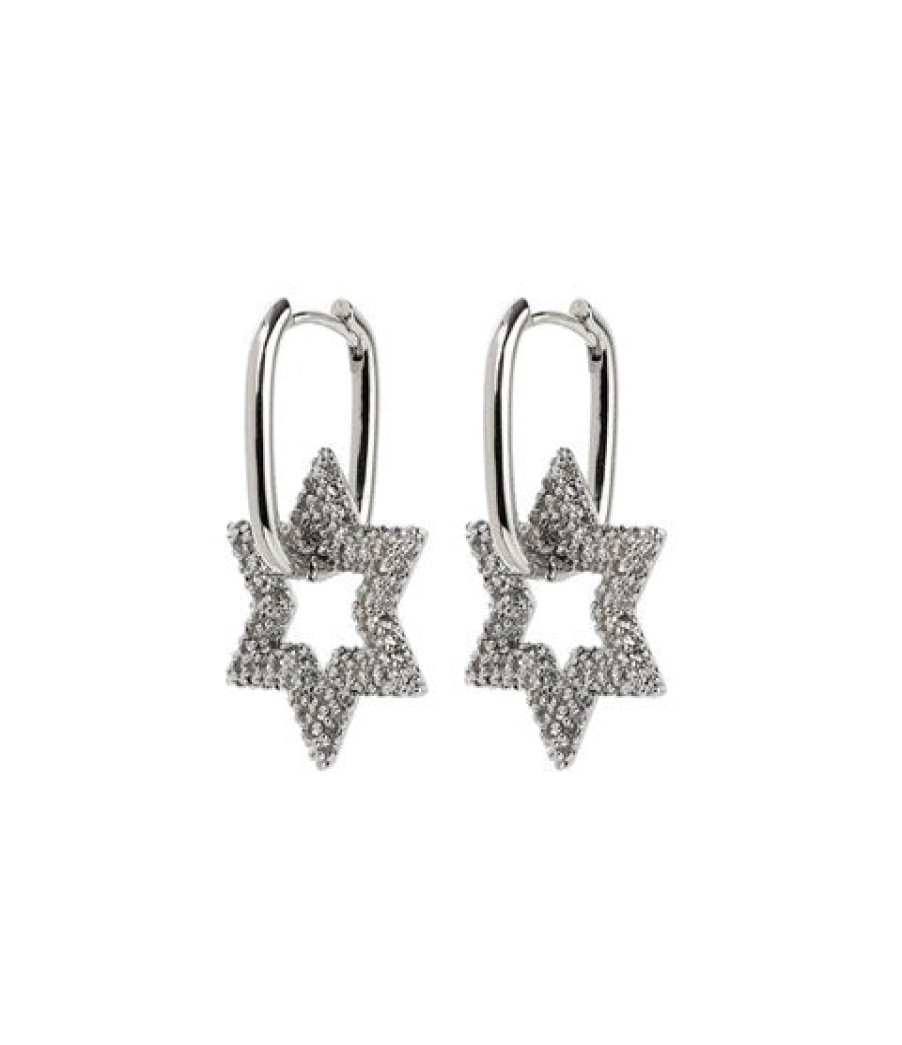 Jewellery Elphin Lane | Elphin Lane Star Crystal Earring Silver