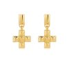 Jewellery Luv AJ | Luv Aj Molten Cross Pendant Earrings Gold