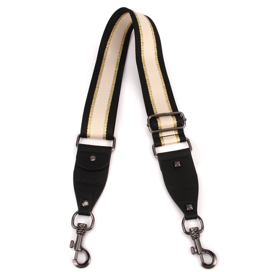 Accessories Hi Ho & Co | Hi Ho & Co Bag Strap Beige Gold Black