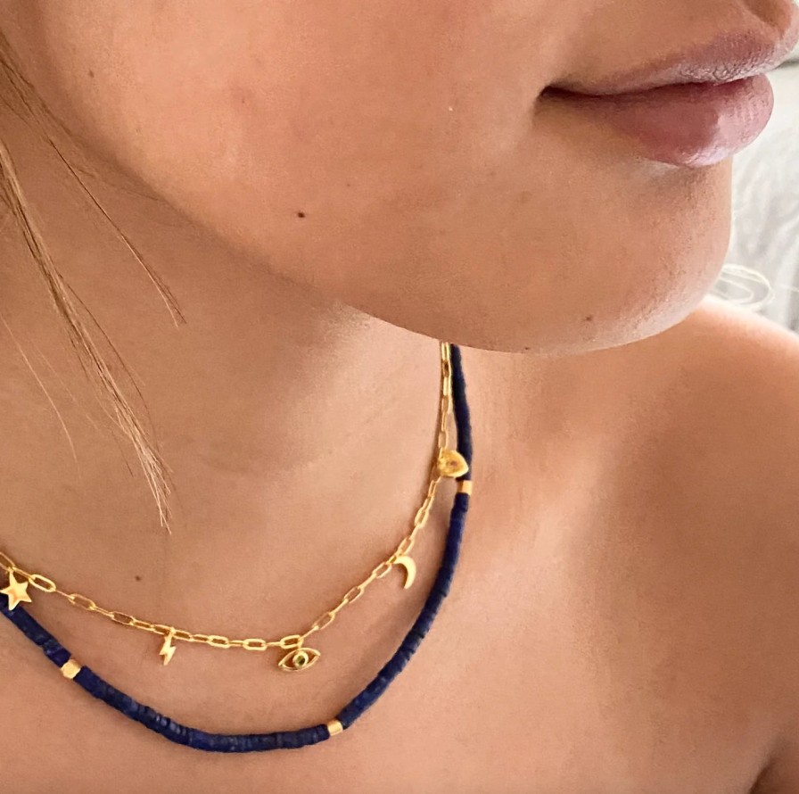 Jewellery Gold Sister | Gold Sister Astro Travel Gold Necklace