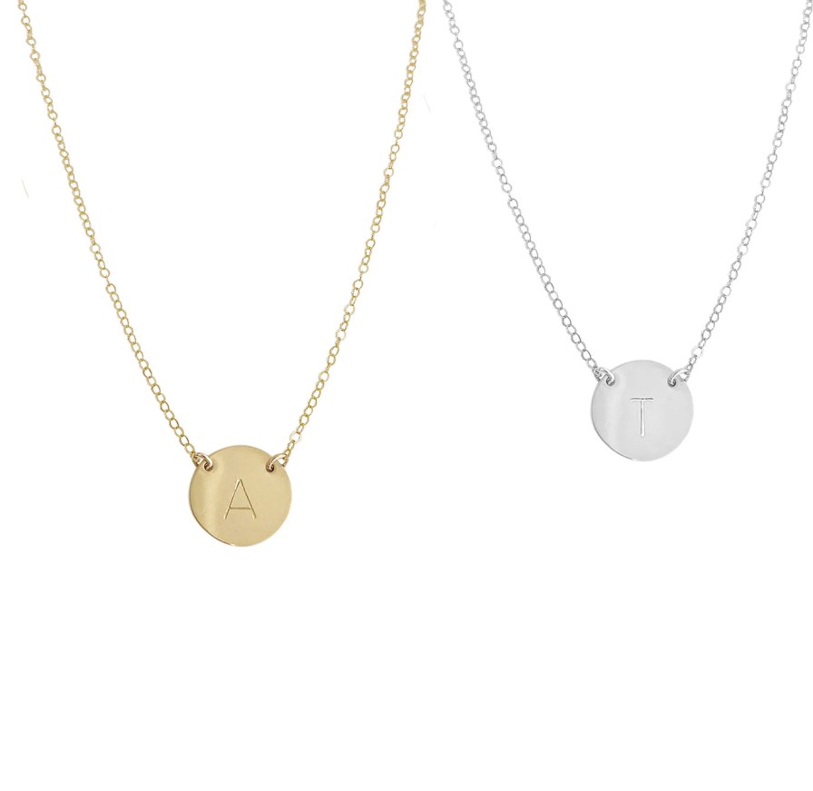 Jewellery MISUZI | Misuzi Chloe Initial Necklace Gold