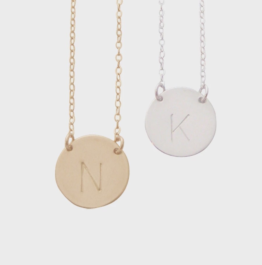 Jewellery MISUZI | Misuzi Chloe Initial Necklace Gold