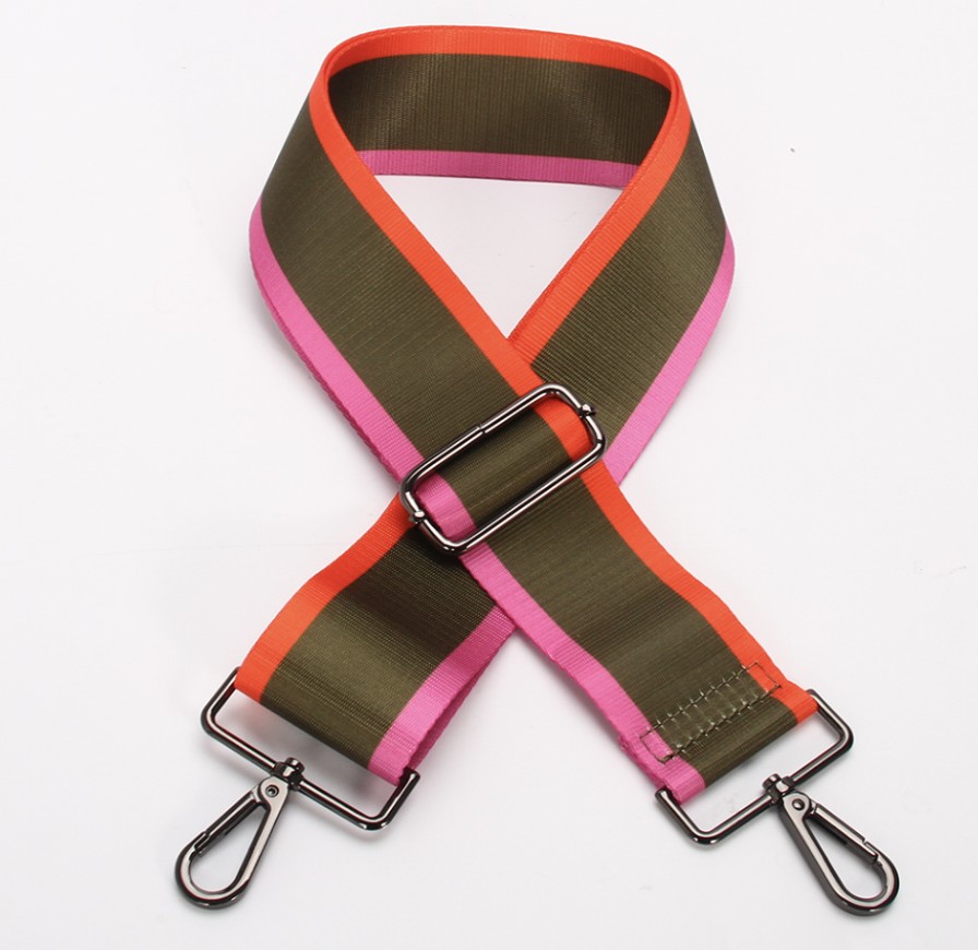 Accessories Hi Ho & Co | Hi Ho & Co Khaki / Gunmetal Bag Strap