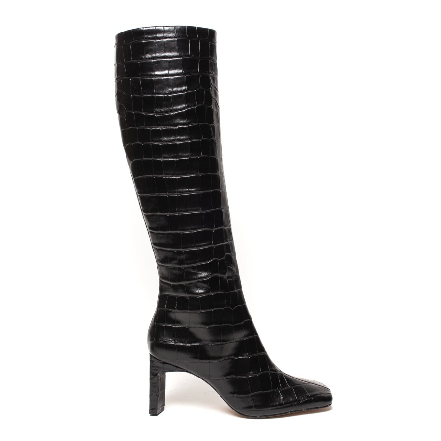 Shoes Sempre Di | Sempre Di 372001 Black Crocco